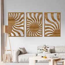 Sun Wall Art Set Of 3sun Wood Wall