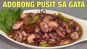 adobong pusit sa gata recipe