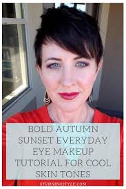 bold autumn sunset everyday eye makeup