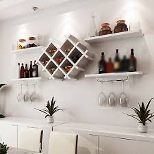 Wall Glass Holder Shelves Wine Rack