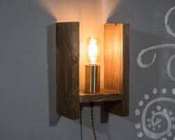 Wood Sconces Reclaimed Wood Lamp Wood