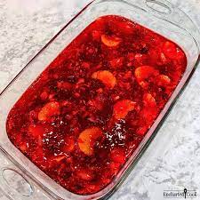 cranberry jell o salad with mandarin