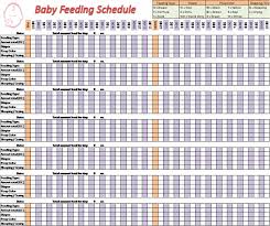 Baby Feeding Schedule Templates Office Com Baby
