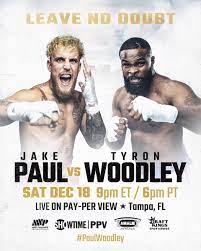 Jake Paul vs Tyron Woodley 2