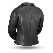 Womens Monte Carlo Black Classic Leather Jacket