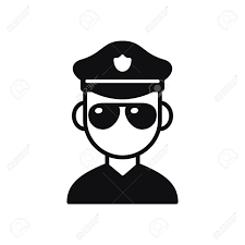 23+ emergency black wh #17849248. Police Officer Black And White Cartoon Icon Classic American Royalty Free Cliparts Vectors And Stock Illustration Image 84484687