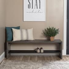 The seamless blend of transitional style with modern farmhouse works well with most interior design styles, making it an easy addition to any living space. Entryway Benches Entryway Furniture The Home Depot