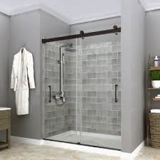 Tempered Glass Bath Bypass Shower Door