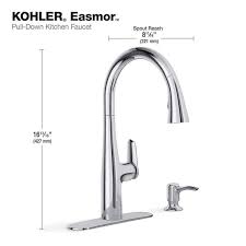 kohler easmor single handle pull down