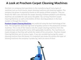 prochem carpet cleaning machines