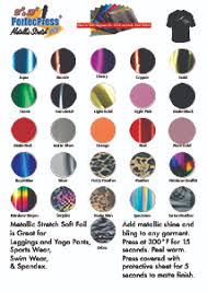 Soft Stretch Foil Color Chart