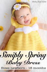 simply spring crochet baby dress