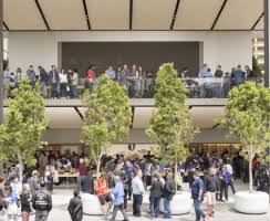 Apple stores will be stores no more, they will now be called apple town squares. Apple Store Union Square Foster Partners Archello