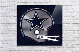 Retro Dallas Cowboys Helmet Art Print