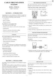 oregon scientific wmr112a user manual