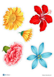 120 free printable flowers to cut out