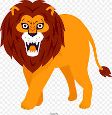 cartoon lion symbolizes strength and