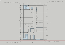 making a 2d floor plan on the blue axis