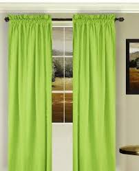 solid lime green colored window long