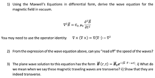 Wave Equation For The Magnetic Field