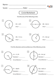 Circle Worksheets Math Monks