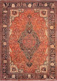 rust color antique persian sarouk