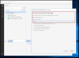connect to d365fo azure storage from ms