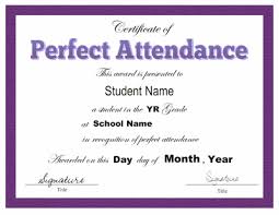 Pin By Sylvia Archibald On Just Fun Attendance Certificate
