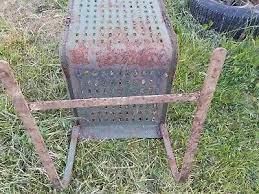 Basket Weave Vintage Metal Lawn Chair