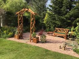 Wooden Rustic Garden Rose Arch At Tony