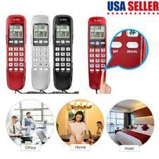 Corded Wall Mount Telephone Dual Caller
