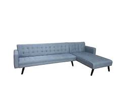 2 8m Linen Fabric 5 Seater Sofa Bed