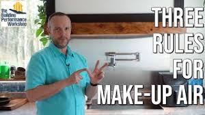 3 rules for kitchen make up air systems