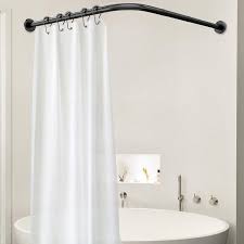 misounda corner shower curtain rod