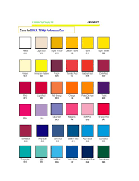 751 Color Chart J Walker Sign Supply Web Site Home And