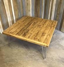 rustic reclaimed coffee table with