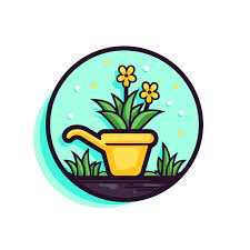 Vector Of A Flat Icon Of A Potted Plant