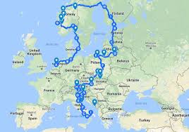 3 Month European Road Trip Route Itinerary