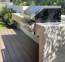 concrete outdoor kitchen
