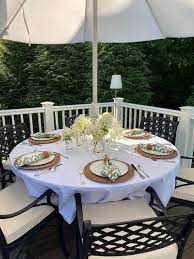 Outdoor Tablecloth Umbrella Hole