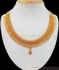 attractive mullaipoo gold necklace