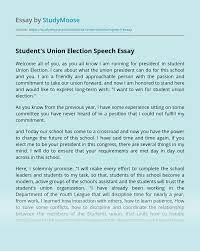 A vice presidential speech needs to be highly effective to gain student confidence. Student S Union Election Speech Free Essay Example