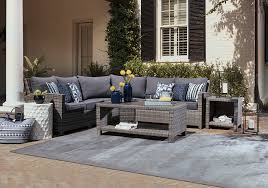 M Beach Gray 4pc Outdoor Sectional