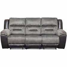 earhart slate reclining sofa afw com