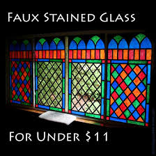 Easy Faux Stained Glass Diy Stained