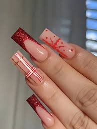 snowflake nail art false nails