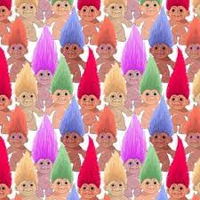 troll doll fabric wallpaper and home