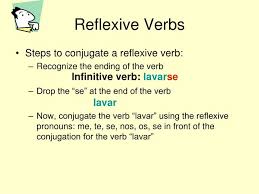 Ppt Reflexive Verbs Powerpoint Presentation Free Download