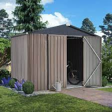 outdoor metal storage shed
