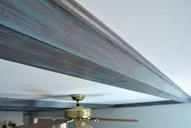 how to gray wash wood ceiling beams